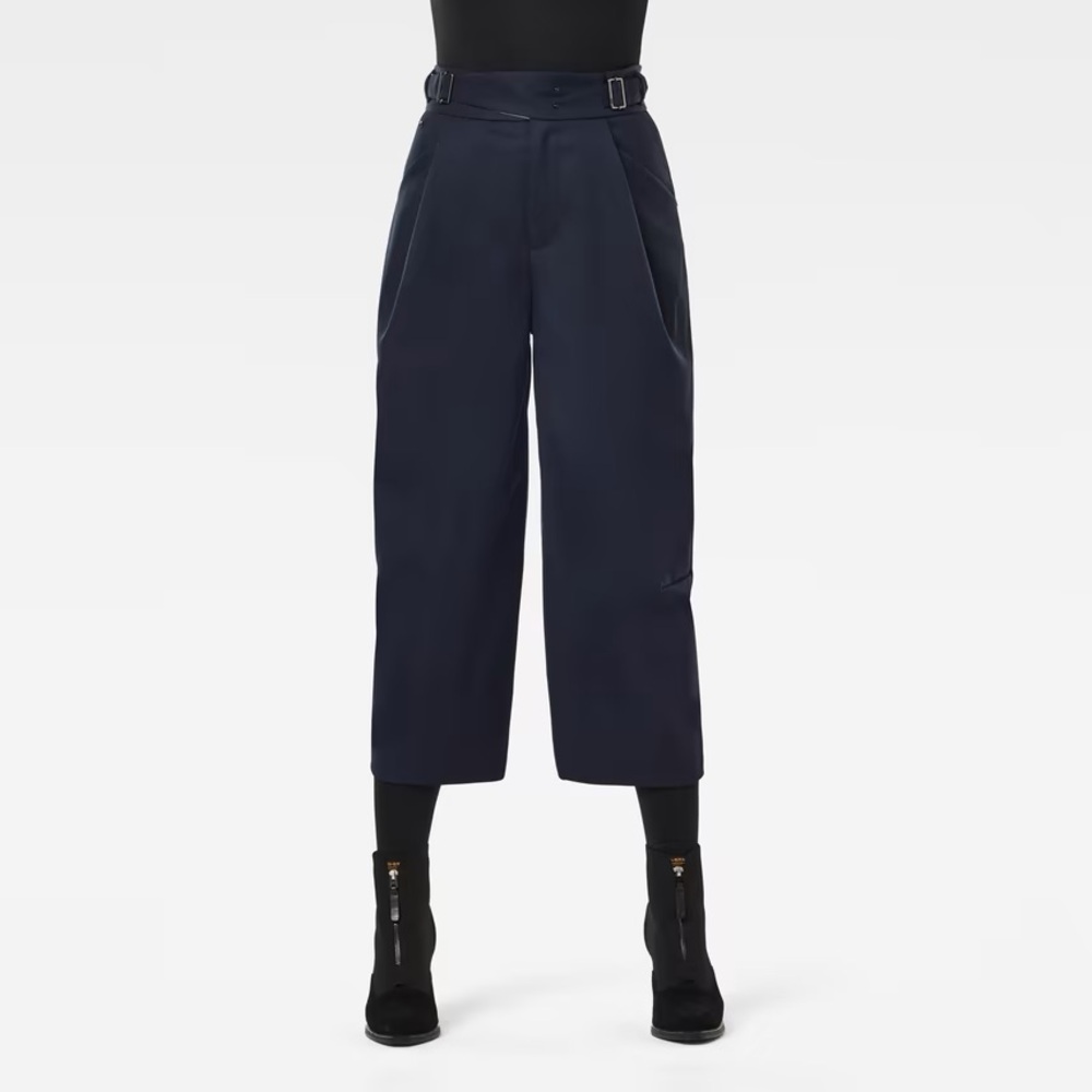 G-Star Navy Blue 3D Wide Crop Pants